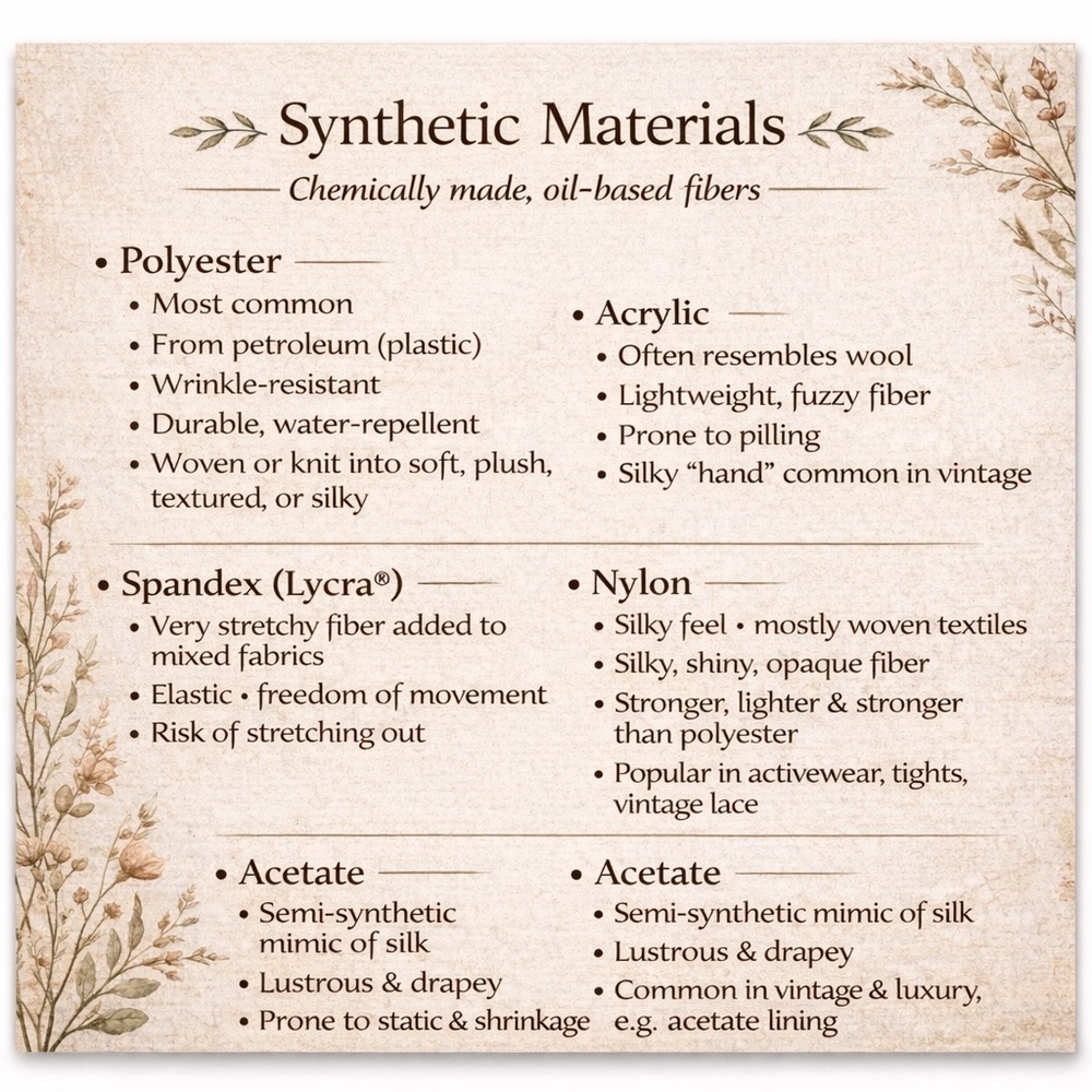 Material  & Fibers Guide - Picture 2 of 2